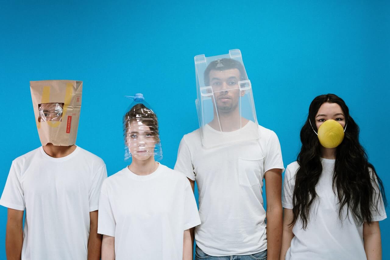 workers wearing protective masks