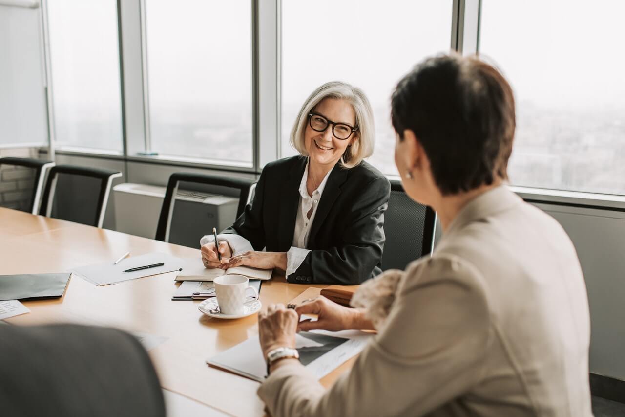 Businesspeople in a meeting room