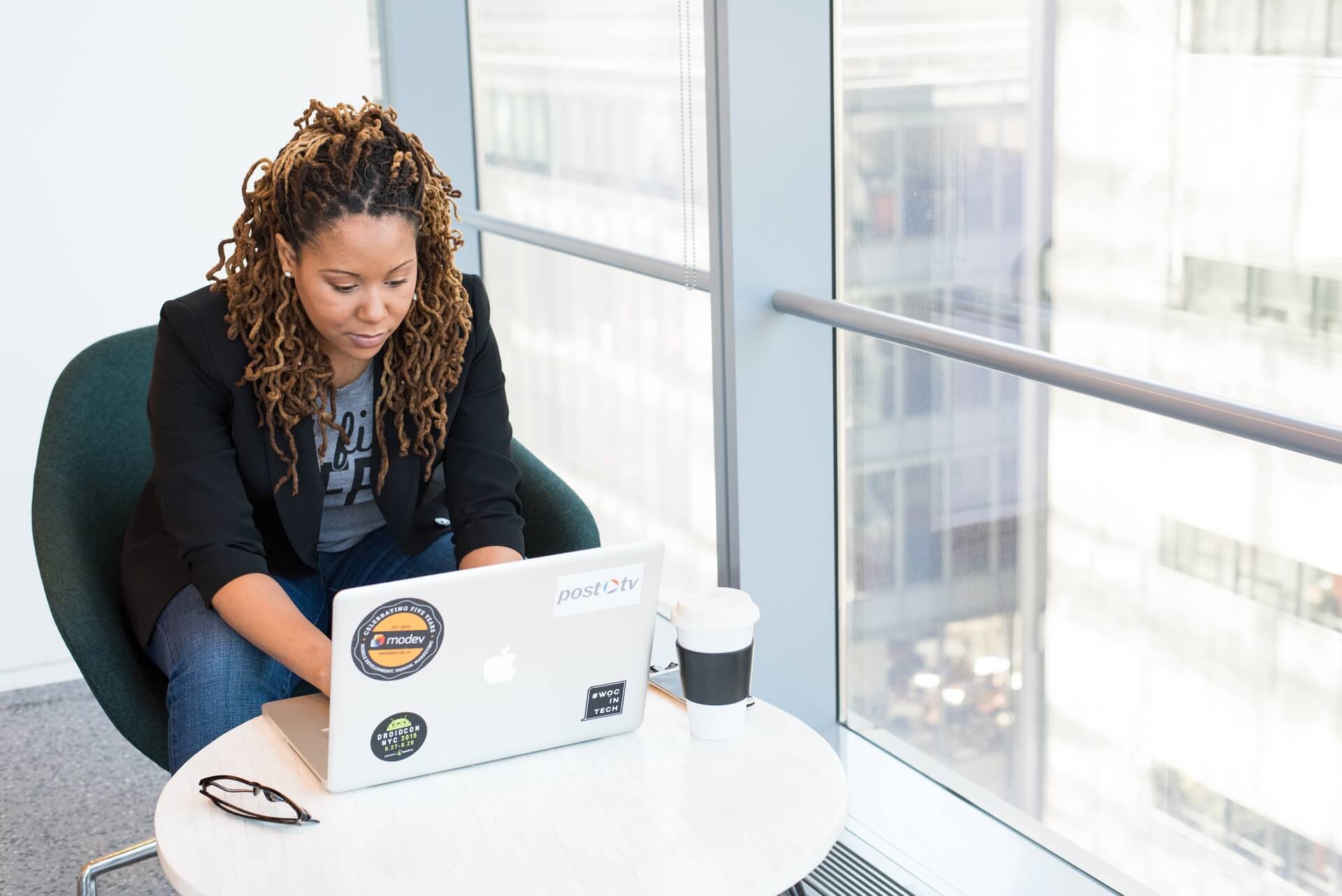 A-woman-doing-basic-search-for-grant-announcement