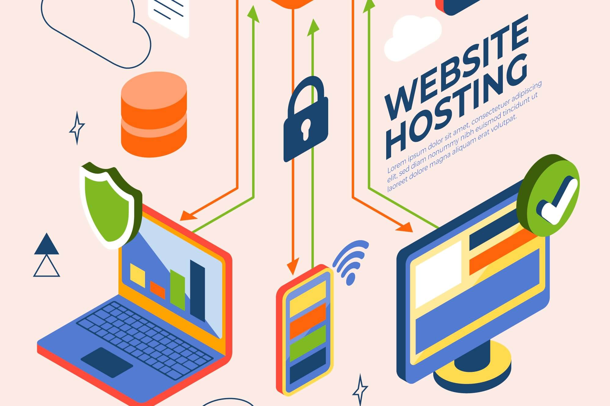 Shared web hosting concept