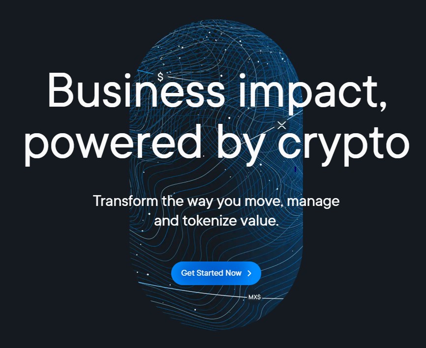 Screenshot of Ripple website homepage