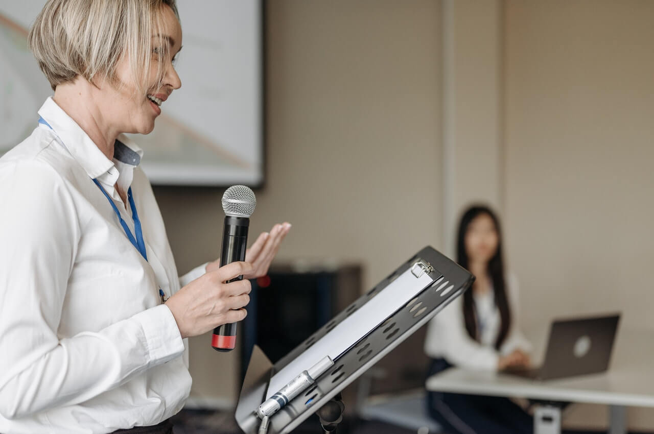 a-businesswoman-making-a-presentation