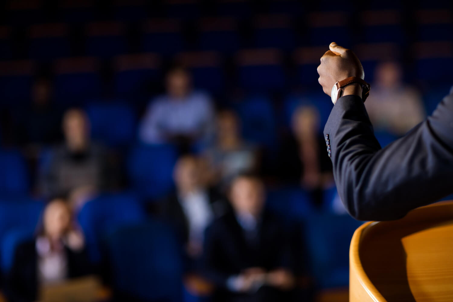 A leader giving a speech