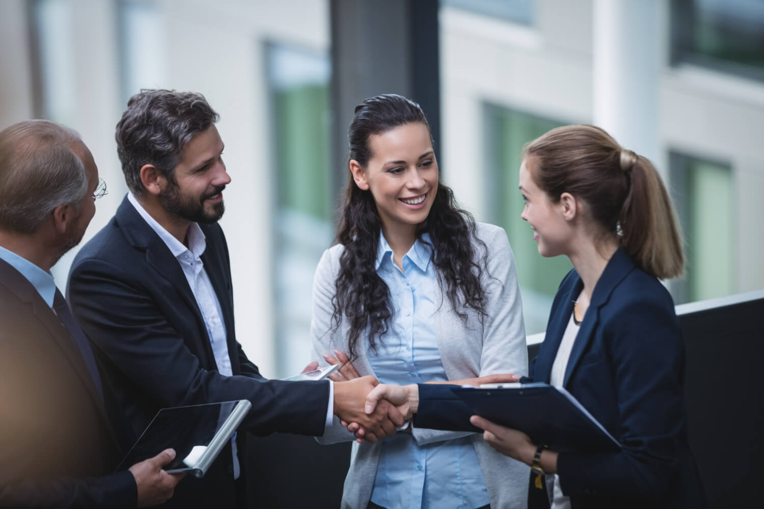 Group of business people in a meeting