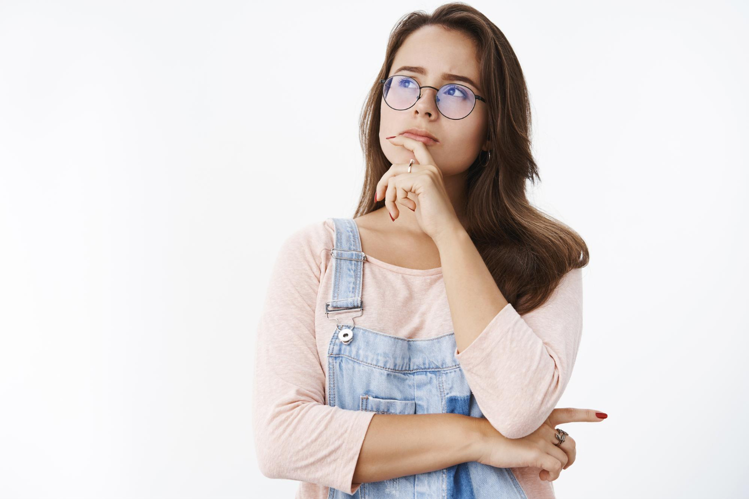 Young lady thinking on what to do