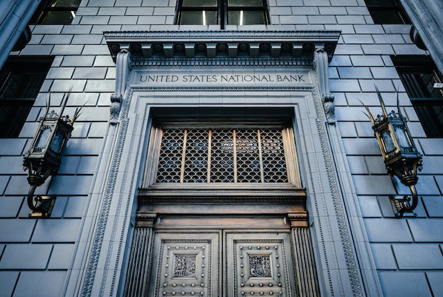 The-front-view-of-a-city-national-bank