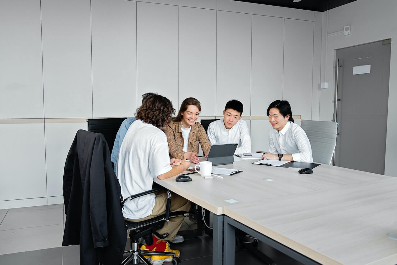 Young Business People in a Virtual Meeting