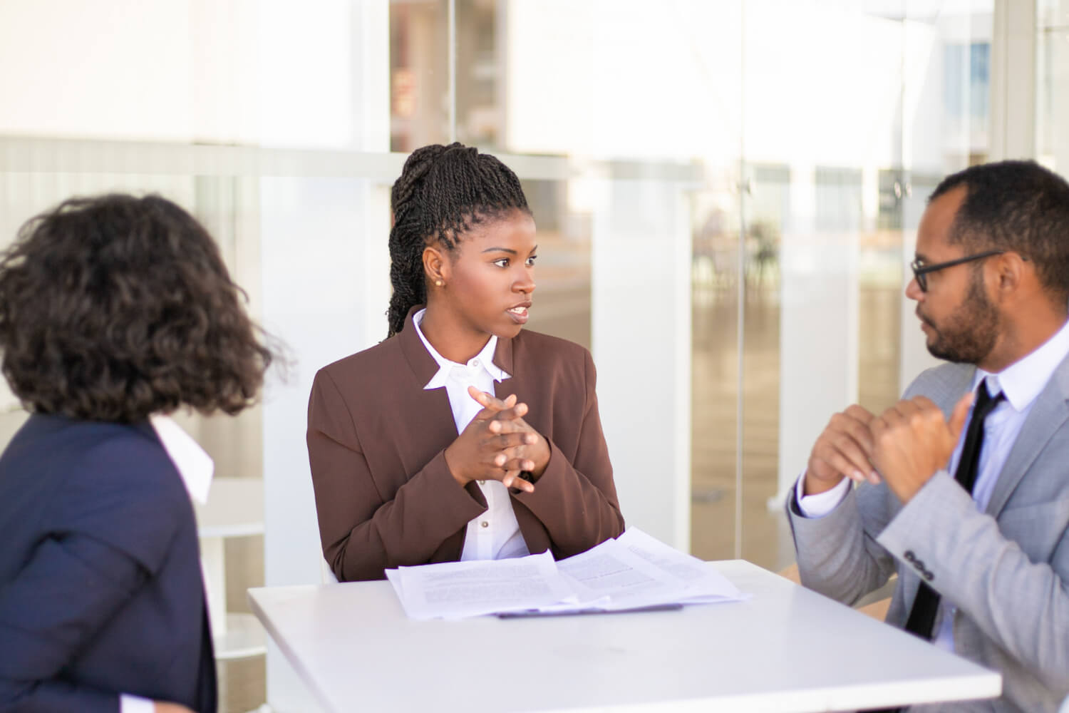 a-consultant-discussing-with-her-employers