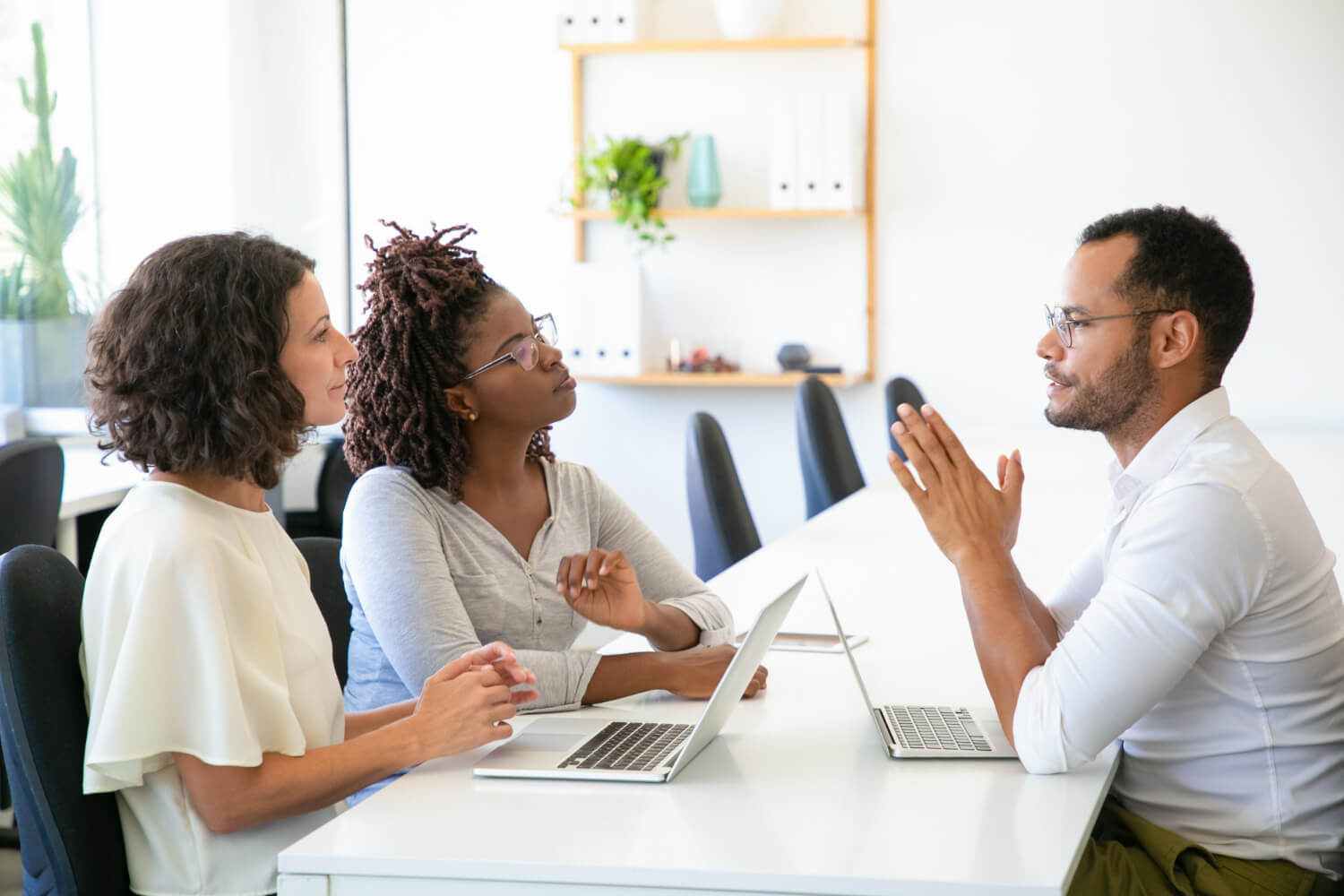 concentrated-business-people-discussing-on-creative-ideas-for-a-project-