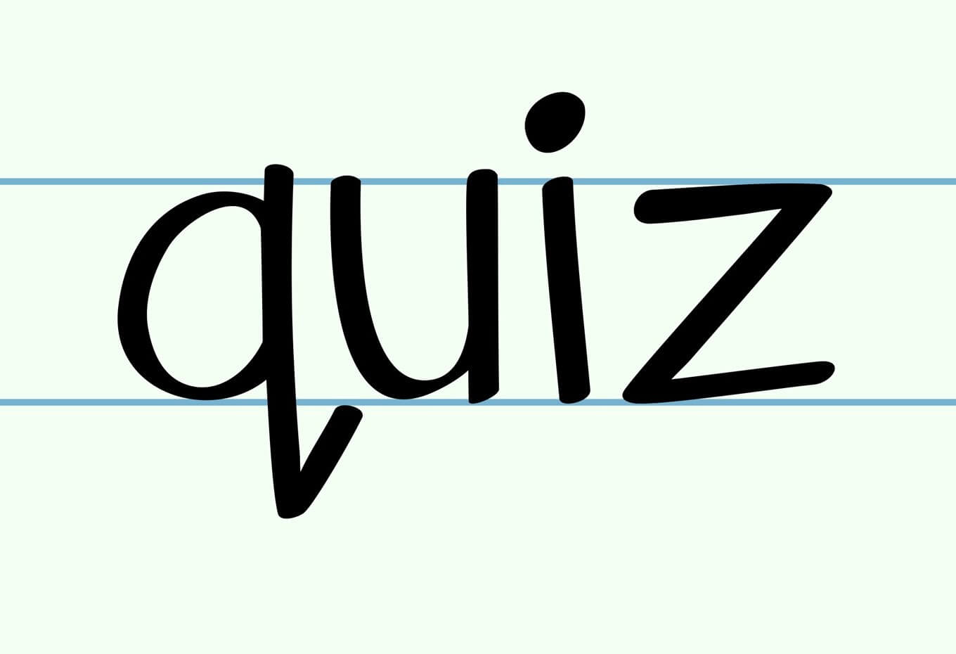 Quiz word concept on a paper